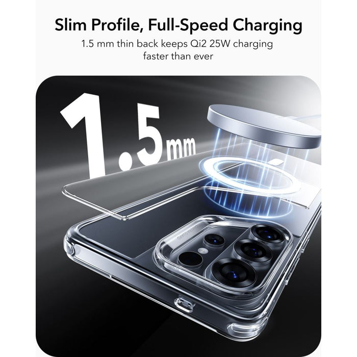 ESR Classic Hybrid MagSafe калъф за Samsung Galaxy S26 Ultra - прозрачен