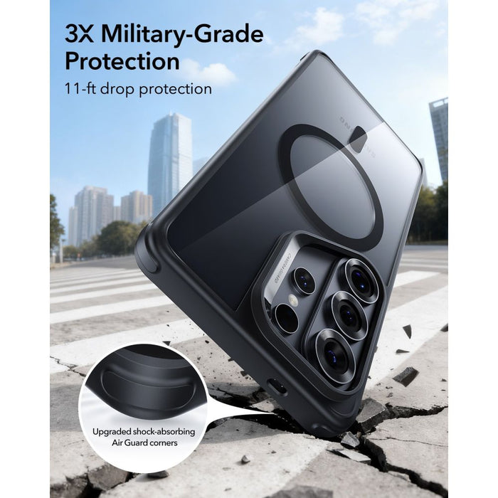 ESR Classic Hybrid MagSafe калъф за Samsung Galaxy S26 Ultra - прозрачен черен