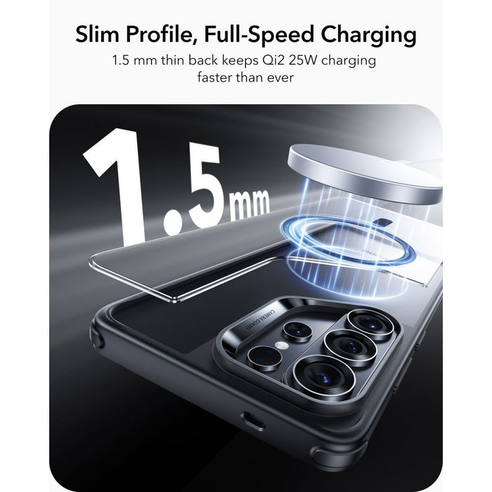 ESR Classic Hybrid MagSafe калъф за Samsung Galaxy S26 Ultra - прозрачен черен