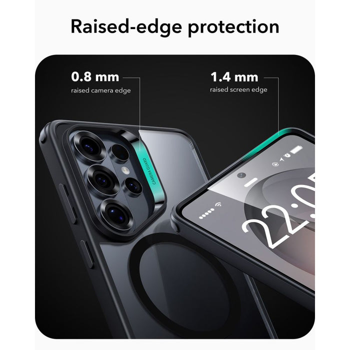 ESR Classic Hybrid MagSafe калъф за Samsung Galaxy S26 Ultra - прозрачен черен