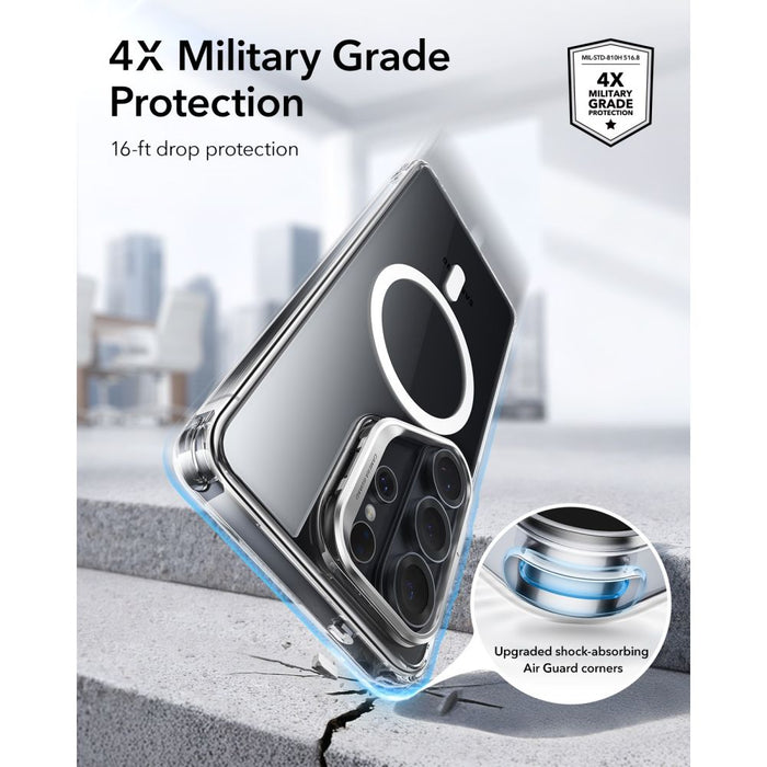 ESR Classic Hybrid Kickstand MagSafe калъф за Samsung Galaxy S26 Ultra - прозрачен