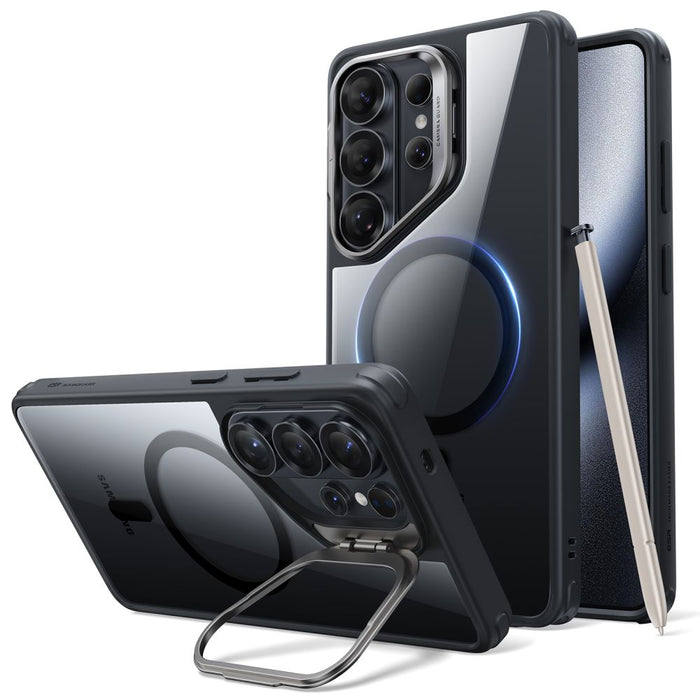 ESR Classic Hybrid Kickstand MagSafe калъф за Samsung Galaxy S26 Ultra - прозрачен черен