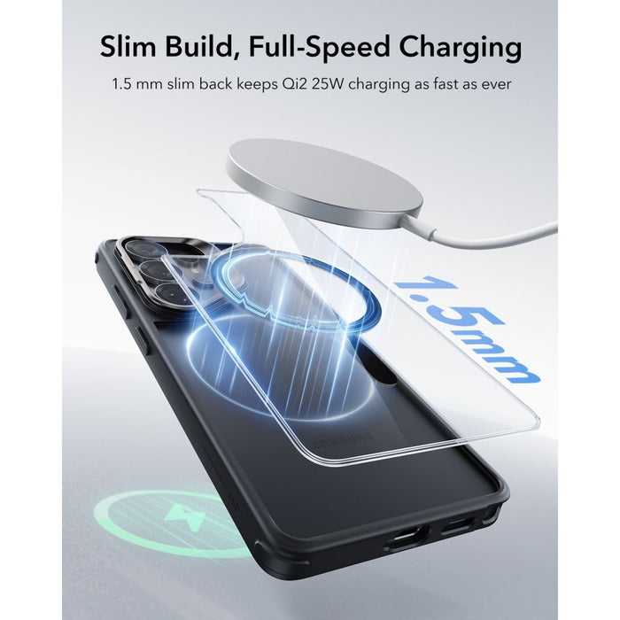 ESR Classic Hybrid Kickstand MagSafe калъф за Samsung Galaxy S26 Ultra - прозрачен черен