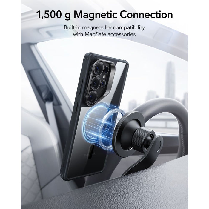 ESR Classic Hybrid Kickstand MagSafe калъф за Samsung Galaxy S26 Ultra - прозрачен черен