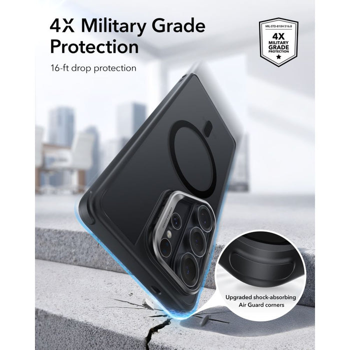 ESR Classic Hybrid калъф MagSafe с поставка за Samsung Galaxy S26 Ultra - черен