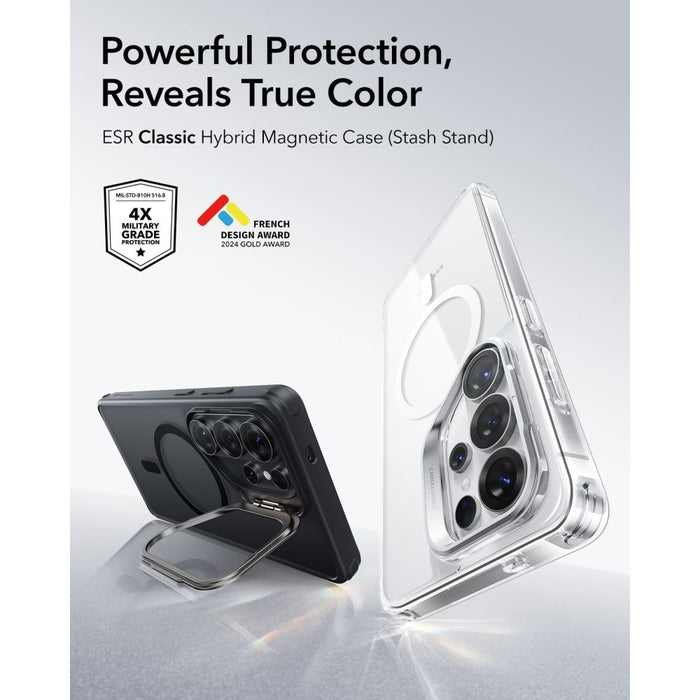 ESR Classic Hybrid калъф MagSafe с поставка за Samsung Galaxy S26 Ultra - черен