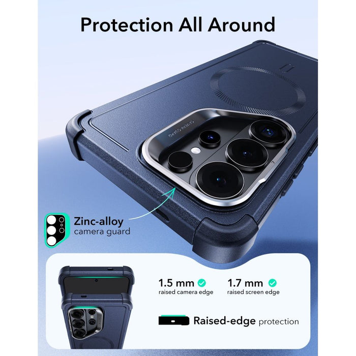 Калъф ESR Cyber Tough Kickstand MagSafe за Samsung Galaxy S26 Ultra - черен