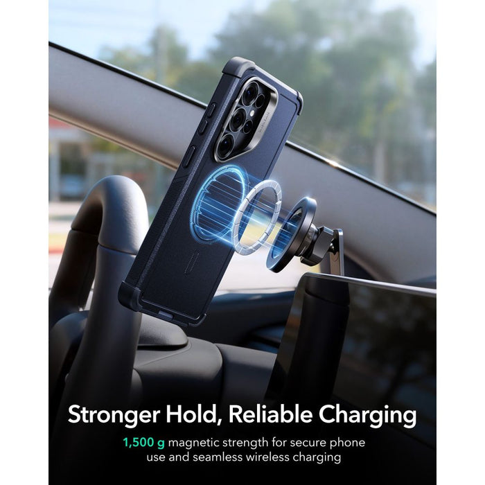 ESR Cyber Tough Kickstand MagSafe калъф за Samsung Galaxy S26 Ultra - тъмносин