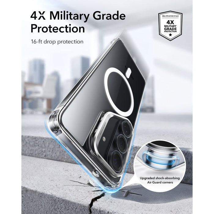 ESR Classic Hybrid Kickstand MagSafe калъф за Samsung Galaxy S26+ - прозрачен