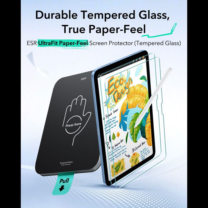 ESR Paper Feel - комплект от 2 закалени стъкла за iPad 10.9” (2022) / 11” (2025)