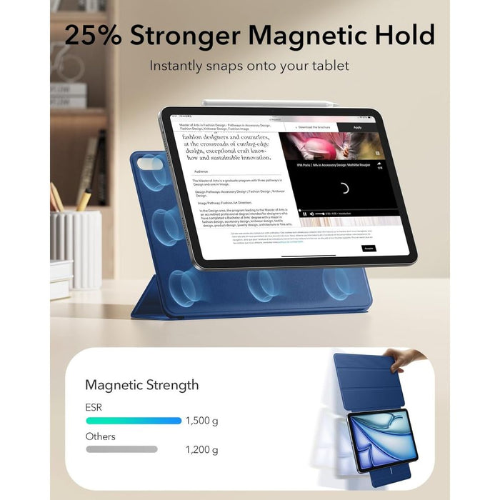 ESR Rebound Magnetic Case за iPad Air 10.9" (2020/2022) / 11" (2024/2025/2026) - тъмносин