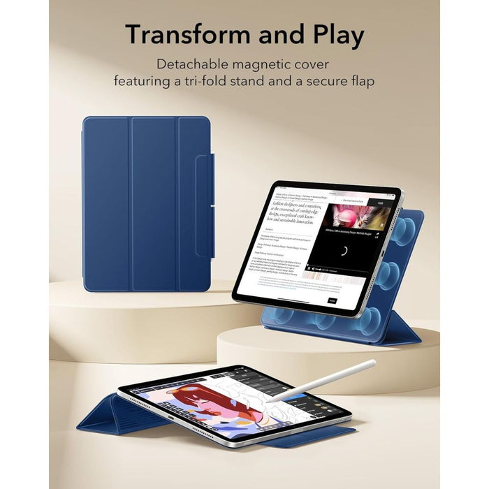 ESR Rebound Magnetic Case за iPad Air 10.9" (2020/2022) / 11" (2024/2025/2026) - тъмносин