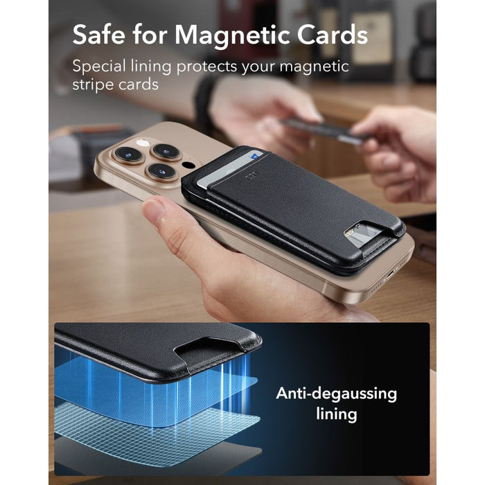 ESR Classic RFID магнитна поставка за портфейл MagSafe - черна