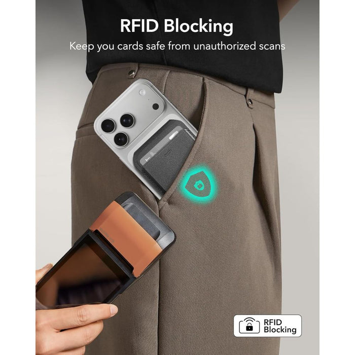 ESR Classic RFID магнитна поставка за портфейл MagSafe - черна