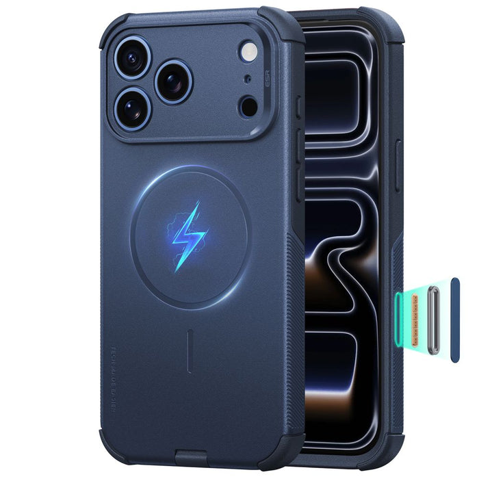 ESR Cyber Tough MagSafe калъф за iPhone 18 Pro Max / 17 Pro Max - тъмносин