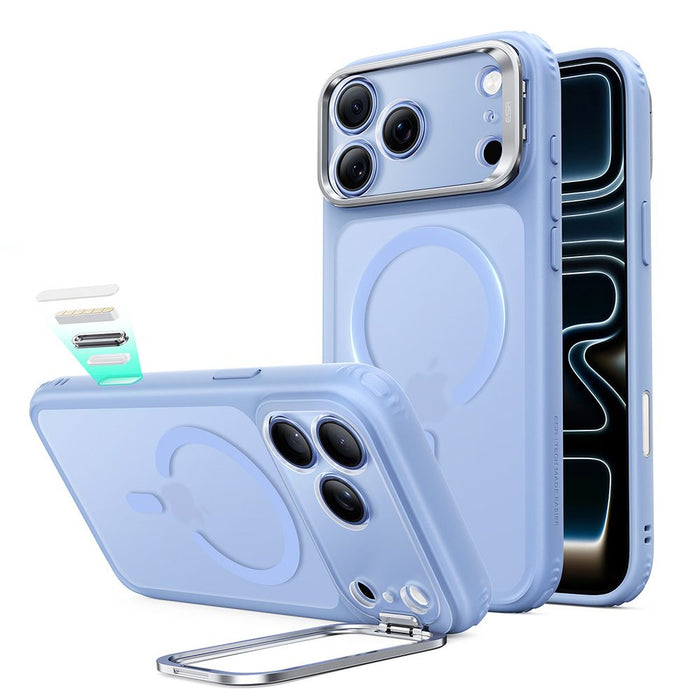 ESR Classic Hybrid Kickstand MagSafe калъф за iPhone 18 Pro / 17 Pro - светло син матов