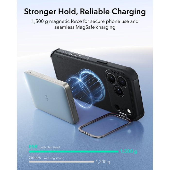 ESR Cyber Tough Kickstand MagSafe калъф за iPhone 18 Pro / 17 Pro - черен