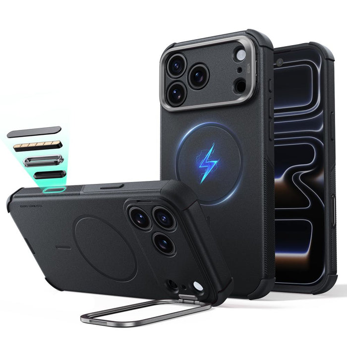 ESR Cyber Tough Kickstand MagSafe калъф за iPhone 18 Pro / 17 Pro - черен