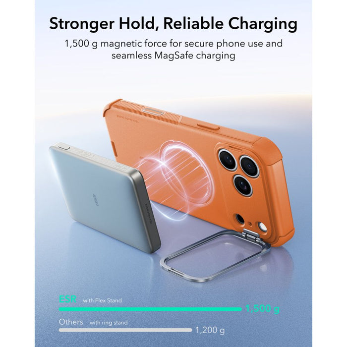 ESR Cyber Tough Kickstand MagSafe калъф за iPhone 18 Pro / 17 Pro - оранжев