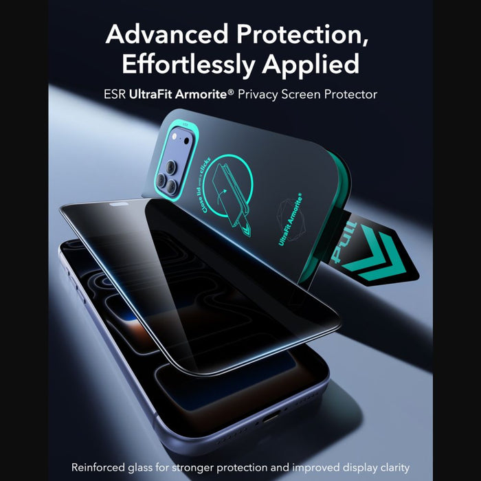 ESR UltraFit Armorite Privacy - комплект от 2 закалени стъкла за iPhone 18 Pro Max