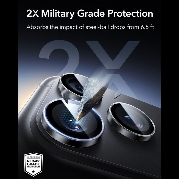 ESR Armorite протектор за камера от закалено стъкло за iPhone 18 Pro / 18 Pro Max - цвят тъмна череша