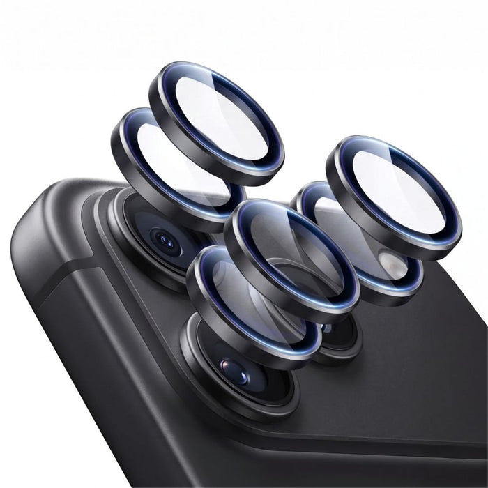 ESR Armorite протектор за камера, комплект от 2 броя, закалено стъкло за iPhone 18 Pro / 18 Pro Max - черен