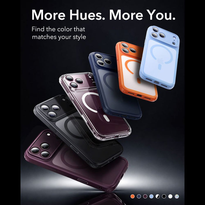 ESR Classic Hybrid MagSafe калъф за iPhone 18 Pro Max / 17 Pro Max - матирано син