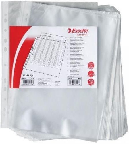 Джоб с перфорация Esselte - А4, 100 броя, мат