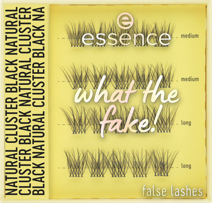 Изкуствени мигли what the fake, Nr. 06 natural cluster black, 1 бр