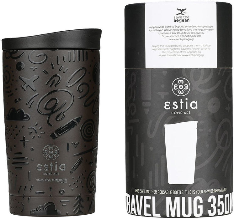 Термочаша Estia Save the Aegean - Noir Echo, 350 ml