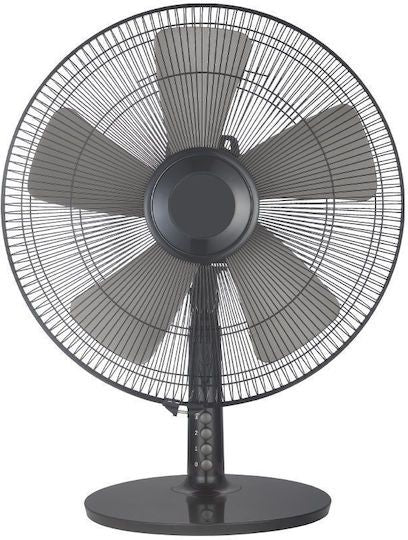 Настолен вентилатор Estia - Levanto, 40 cm, 55W, черен