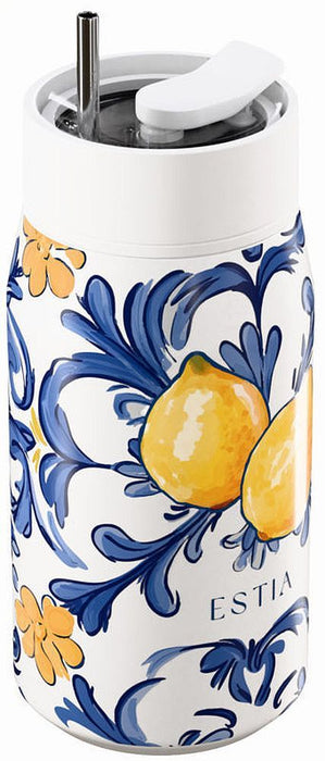 Термочаша със сламка Estia Lens - Amalfi Coast, 360 ml