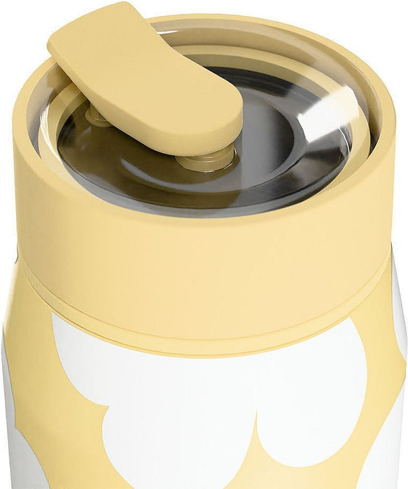 Термочаша със сламка Estia Lens - Yellow Daisy, 360 ml