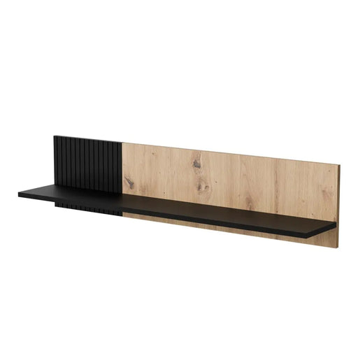 Етажерка Cama MERCI 110x20x25 черно/дъб artisan