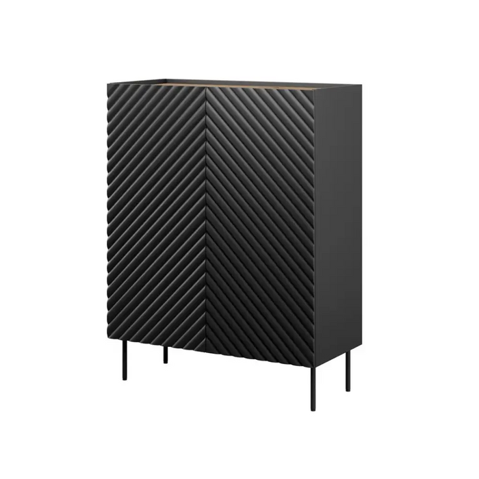 Етажерка 2D2SZ ONDA 98x45x127 черна