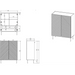 Етажерка 2D2SZ ONDA 98x45x127 черна