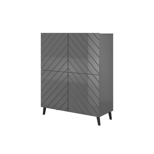 Етажерка ABETO 100,5 x 40 x 121,5 см графит/гланц графит