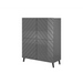 Етажерка ABETO 100,5 x 40 x 121,5 см графит/гланц графит