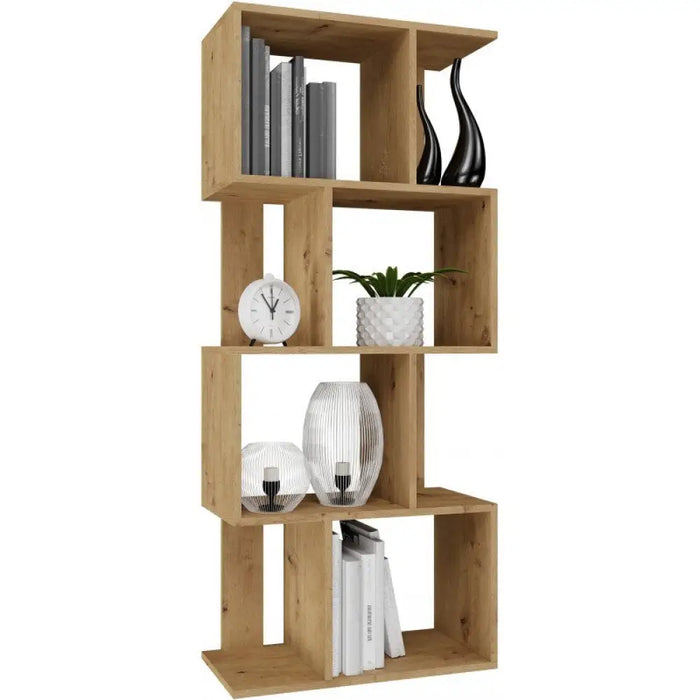 Етажерка FIESTA 4P 59.5x30x140 см занаятчийски дъб