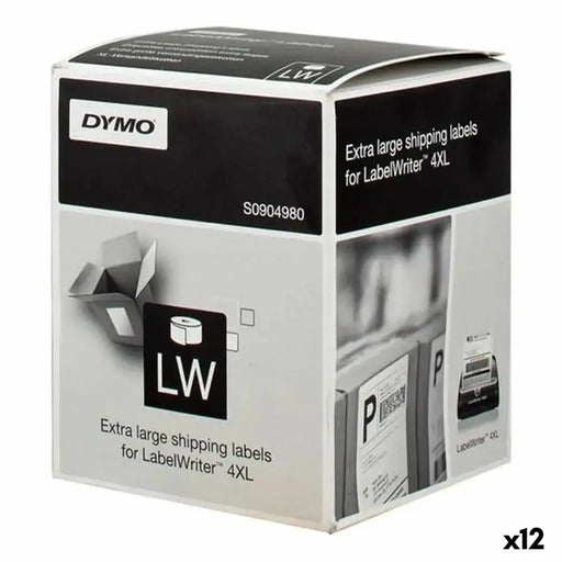 Етикети за принтер Dymo LW 4XL Черен/Бял 104 x 159 mm (12