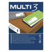 Етикети MULTI 3 Бял 100 Листи 105 x 42,4 mm