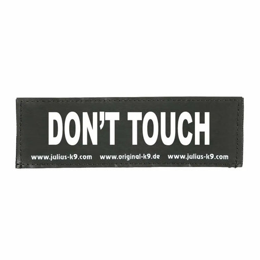 Етикети за сбруя Julius K9 DON’T TOUCH S Бял Черен (2 броя)