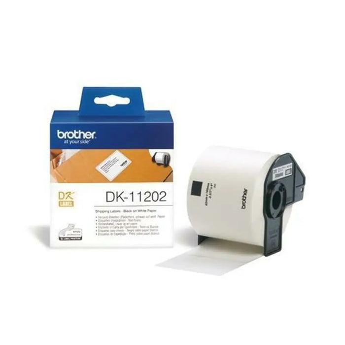 Етикети за принтер Brother DK-11202 Черен/Бял 62 x 100 mm