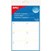 Етикети Apli Бял фризер 10 Листи 34 x 53 mm (10 броя)
