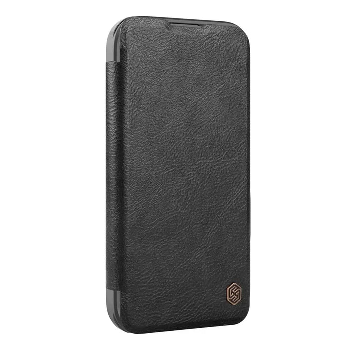 Etui Nillkin Qin Prop кожен iPhone 16 (черен)