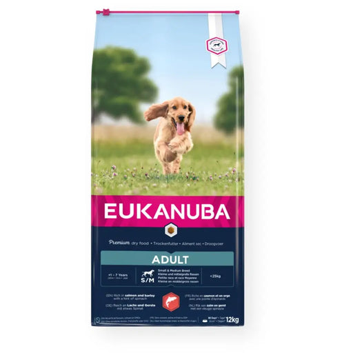 EUKANUBA Adult Small&Medium Salmon - суха храна за кучета