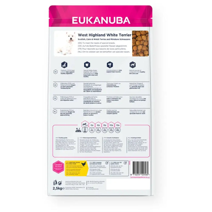 Eukanuba BREED SPECIFIC 2,5 кг възрастни пиле Турция