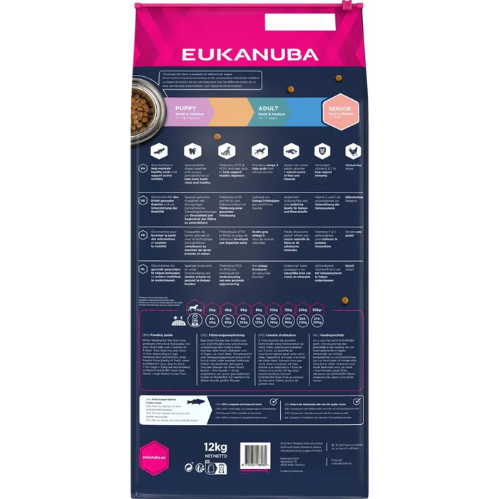 EUKANUBA Grain Free Senior small/medium breed Ocean fish