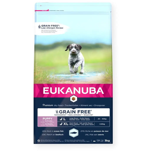 EUKANUBA Premium Grain Free Puppy Medium & Large Ocean fish