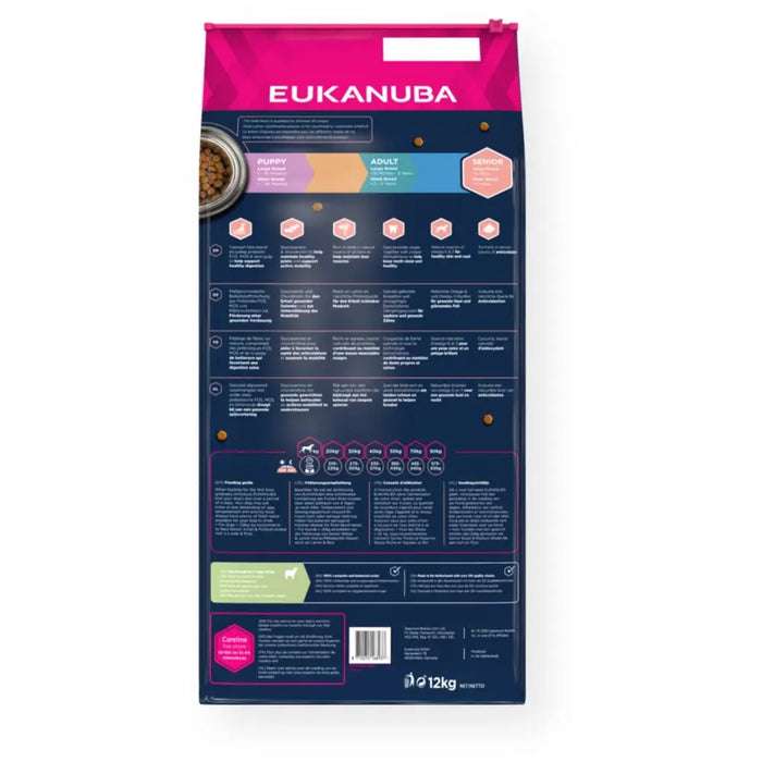 EUKANUBA Senior Large&Giant Lamb с ориз - суха храна